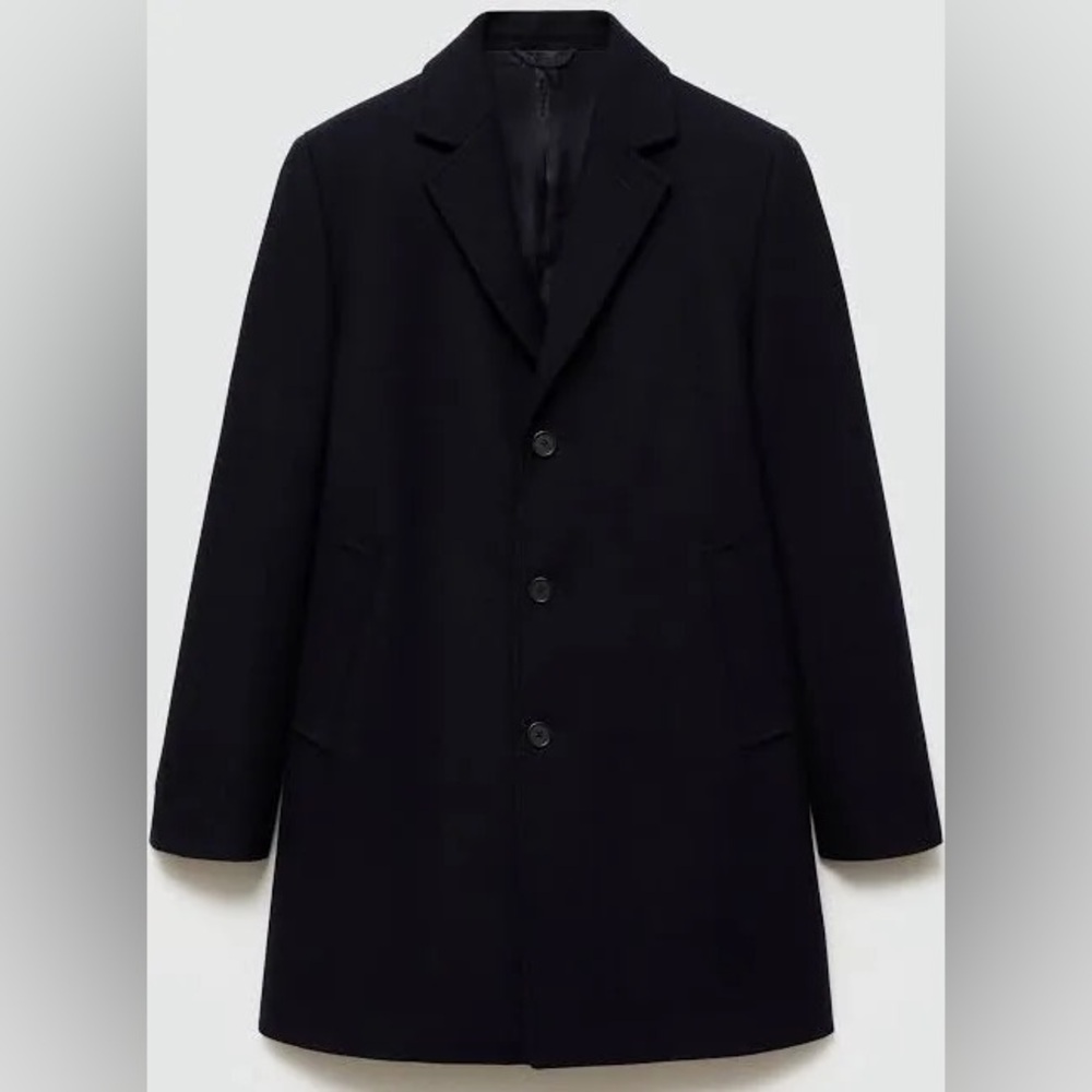 Mango Man Topcoat Wool Coat Jacket